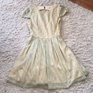 Francescas yellow and blue formal dress